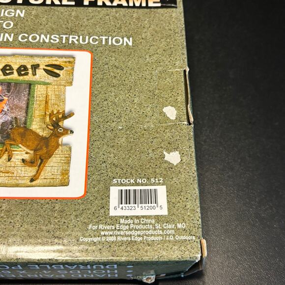 Rivers Edge First Deer Frame 4x6 Hand Painted Poly Resin NIB Hunting Gift - Picture 3 of 3